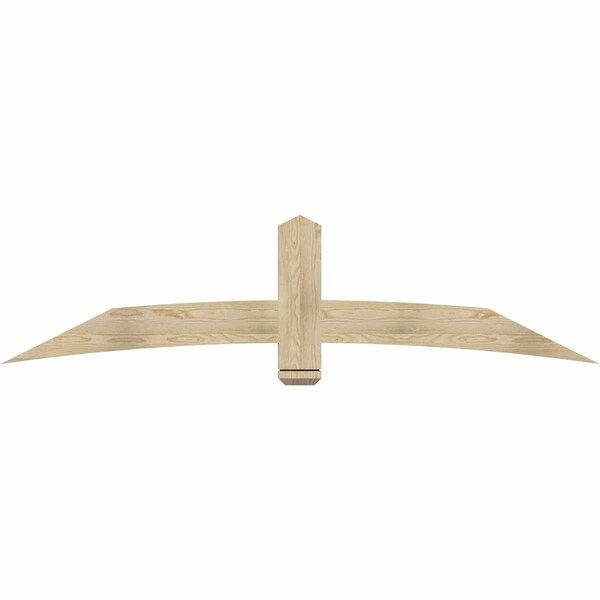Ekena Millwork Bellingham Rough Sawn Timber Gable Bracket, Douglas Fir, 84"W x 21"H x 2"D x 6"F, 6/12 Pitch GBW084X21X0206BEL00RDF - main